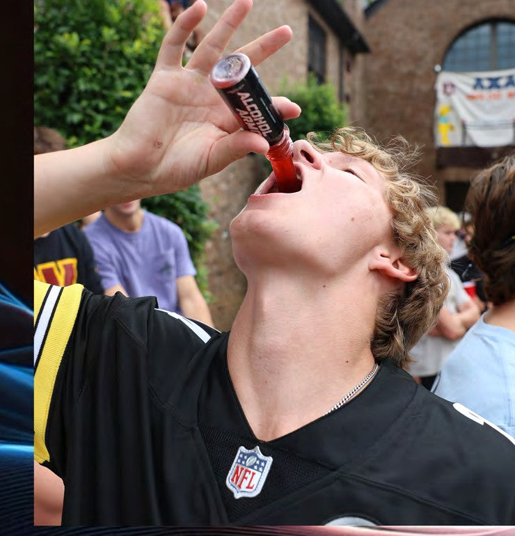 Taking the shot at a tailgate