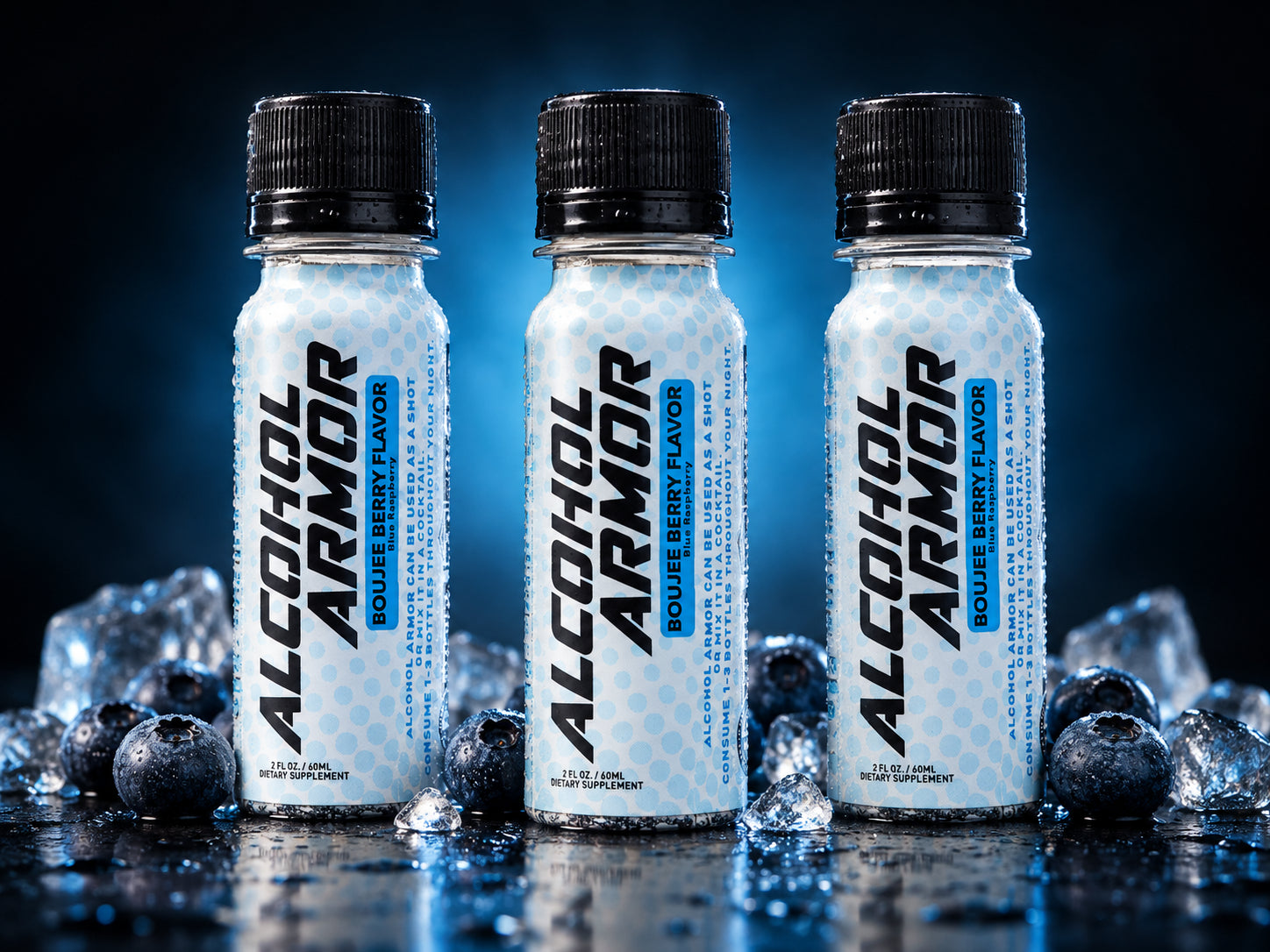 Boujee Berry Recon Pack: three 60 ml bottles, no box or tray