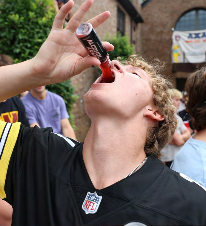 Taking the shot at a tailgate